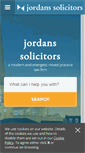 Mobile Screenshot of jordanssolicitors.co.uk